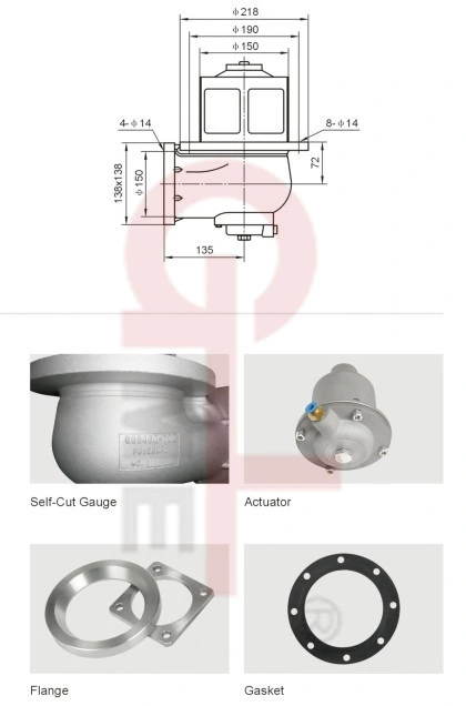 Tank Trailer Bottom Valve for Emergency Shut off