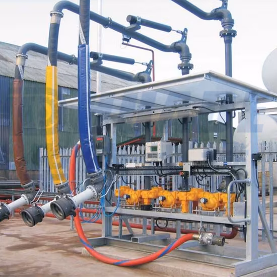 鉄道タンクおよびタンカー用のトップローディングおよびアンローディングアーム